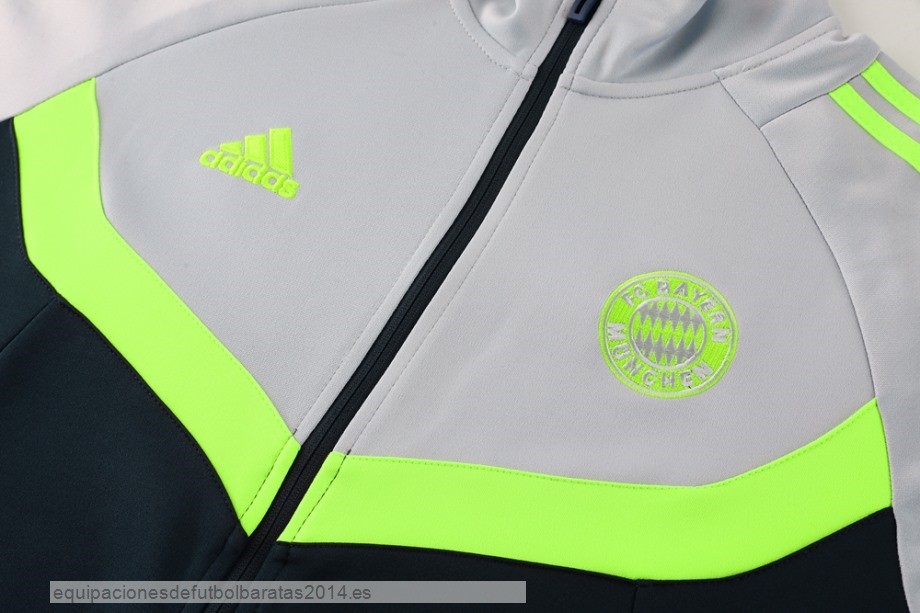 Nuevo Conjunto Completo Ropa Deportiva Con Cremallera Larga Bayern Munich 23/24 Gris Purpura Baratas